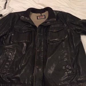 Men’s Leather Levi Jacket. Size Men’s 44